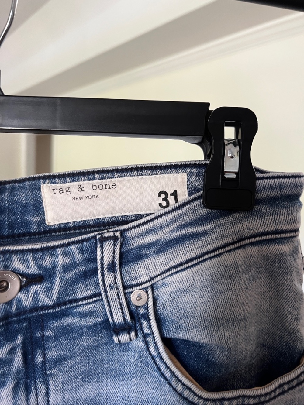 Light Denim Rag and Bone Jeans size 31